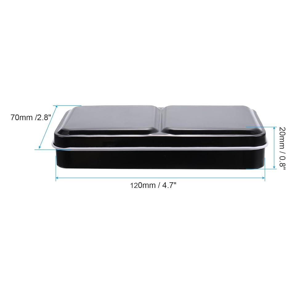 Amazon | PATIKIL 空の水彩パレット 14個のハーフパン入りメタル